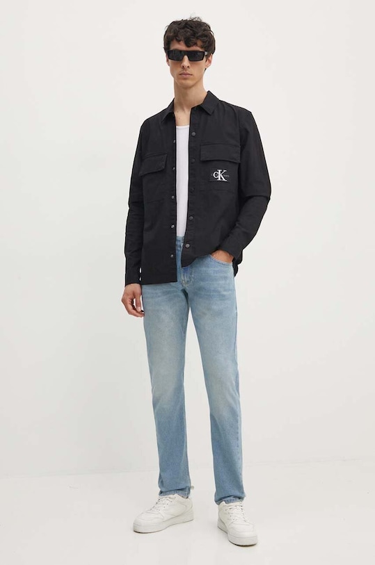 Calvin Klein Jeans camasa J30J325618 negru AW24