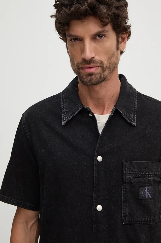 Calvin Klein Jeans camasa jeans negru J30J325773
