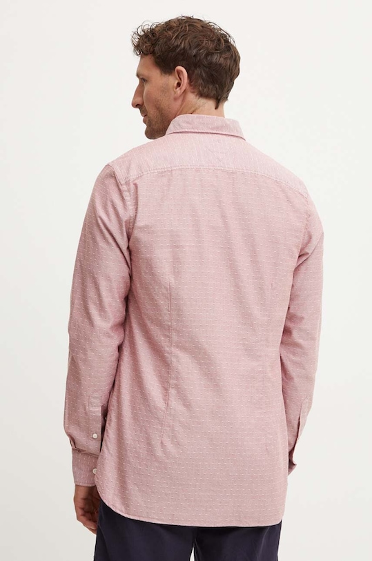 Tommy Hilfiger camasa din bumbac rosu MW0MW35769