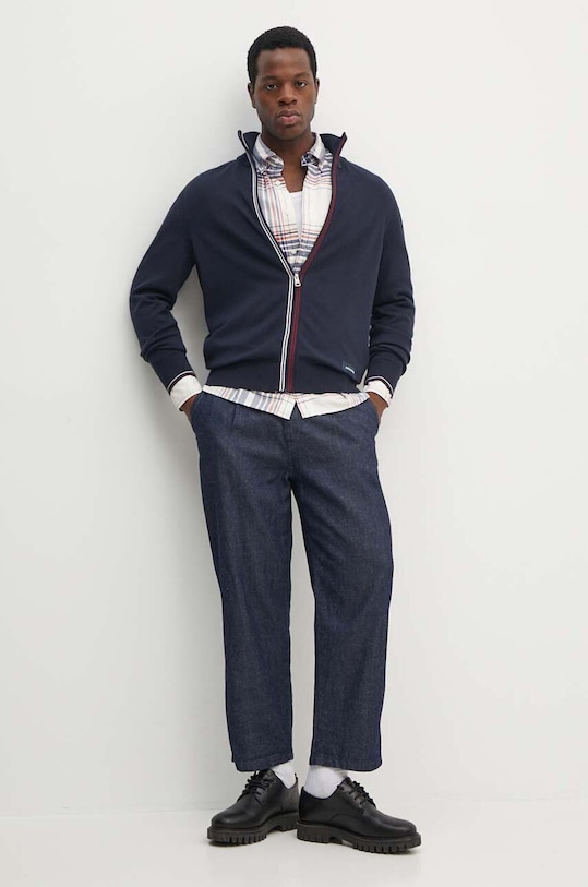 Bavlněná košile Tommy Hilfiger MW0MW35773 béžová AW24