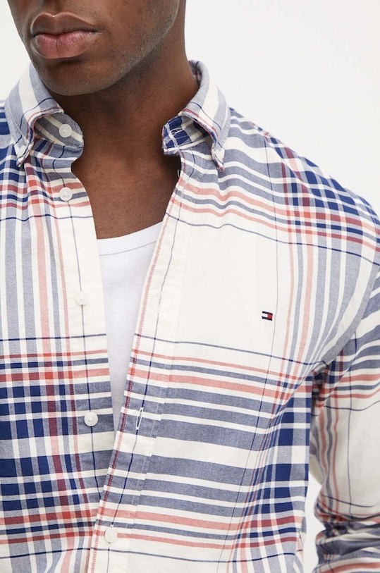 Bavlněná košile Tommy Hilfiger MW0MW35773 béžová