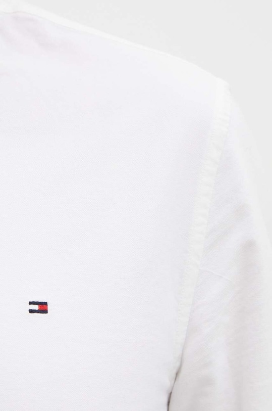 Bavlněná košile Tommy Hilfiger MW0MW35774 bílá SS25