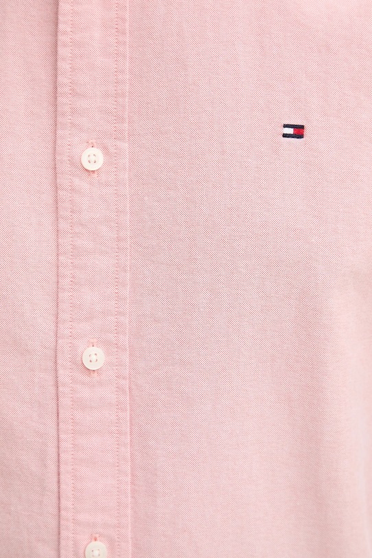 Bavlněná košile Tommy Hilfiger MW0MW35774 růžová