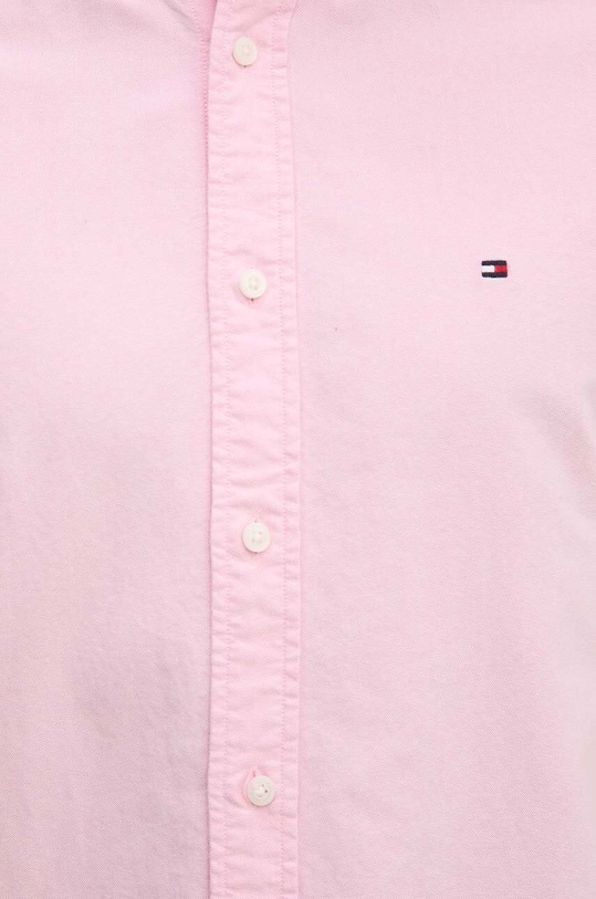 Tommy Hilfiger camasa din bumbac MW0MW35774 roz AW25