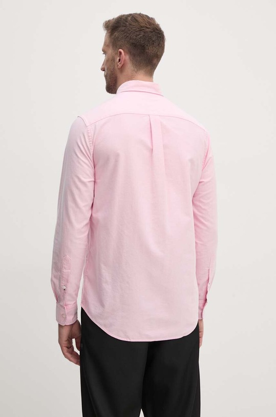 Tommy Hilfiger camasa din bumbac roz MW0MW35774
