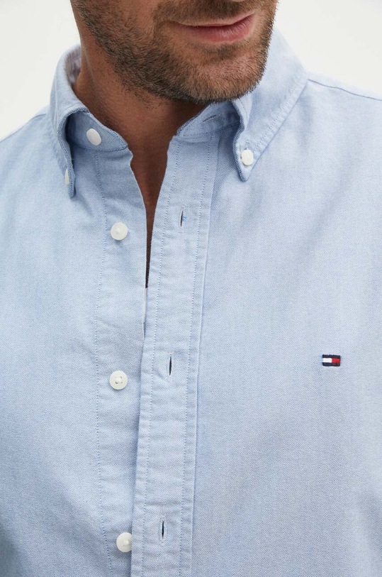 Tommy Hilfiger camasa din bumbac MW0MW35774 albastru