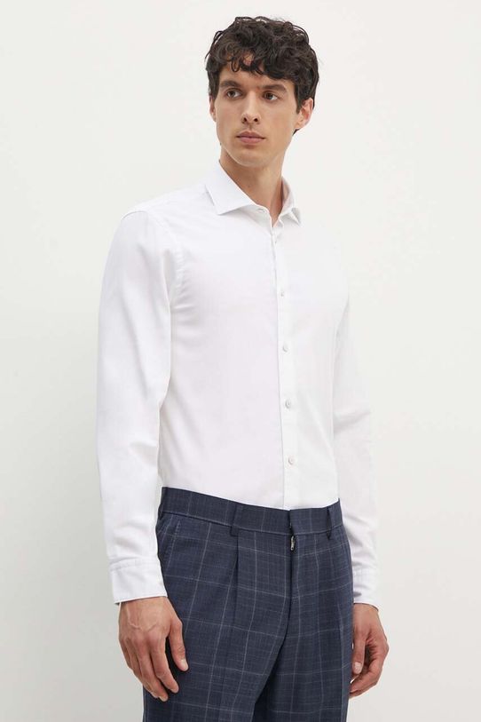 Košulja Tommy Hilfiger bez uzorka bijela MW0MW35783