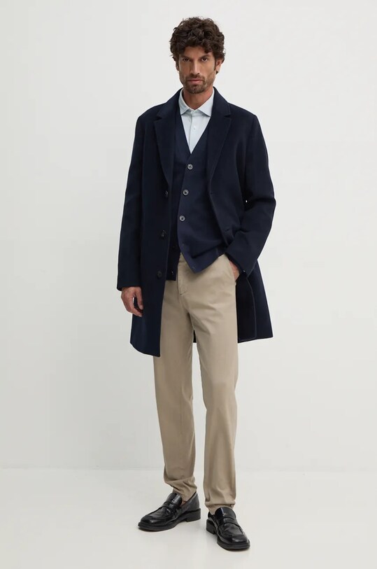 Одяг Бавовняна сорочка Tommy Hilfiger MW0MW35805 блакитний