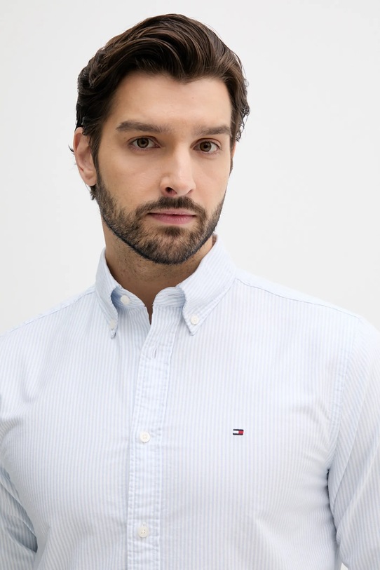 Tommy Hilfiger cămașă din bumbac albastru MW0MW36238