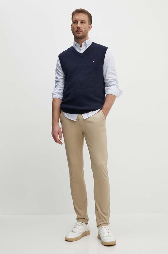 Îmbrăcăminte Tommy Hilfiger camasa din bumbac MW0MW36238 albastru