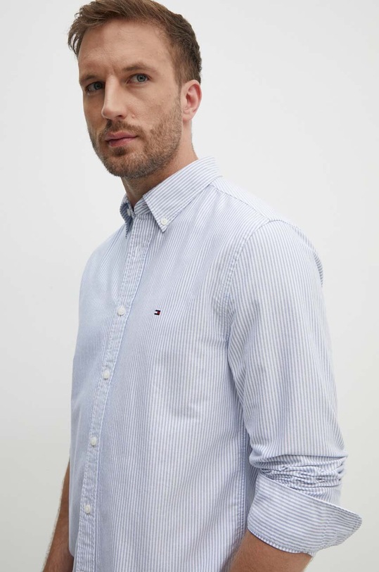 Tommy Hilfiger camasa din bumbac MW0MW36238 albastru