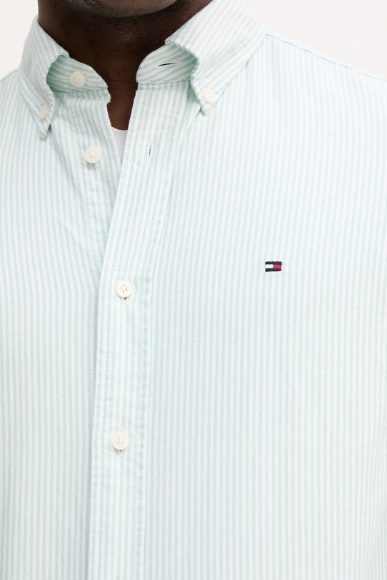Памучна риза Tommy Hilfiger MW0MW36238 зелен