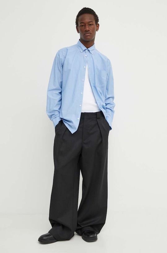 Хлопковая рубашка Les Deux LDM410184 голубой AW24