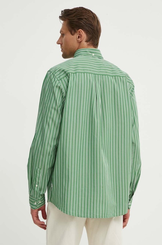 Bavlněná košile Les Deux zelená LDM410184