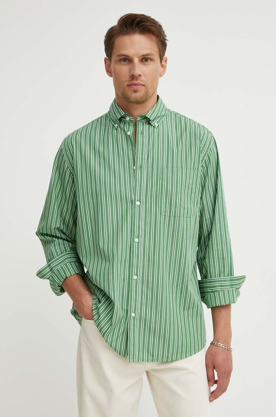 Bavlněná košile Les Deux LDM410184 zelená