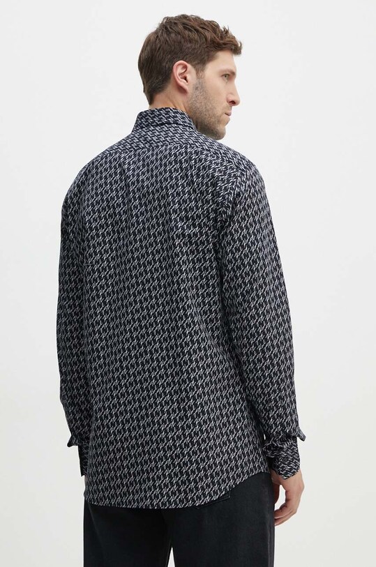 Bavlněná košile Karl Lagerfeld černá 543678.605000