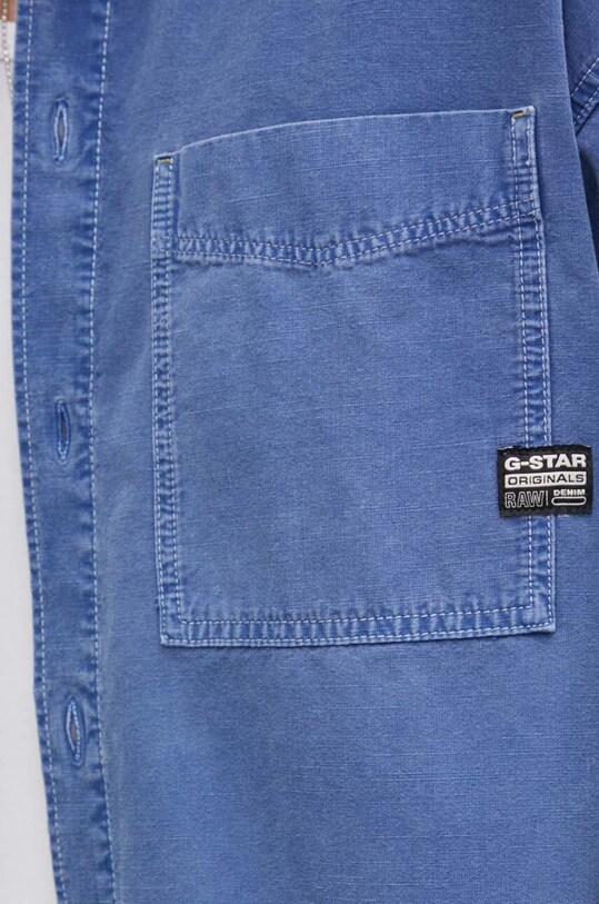G-Star cămașă din bumbac D23007.D295 albastru AW24