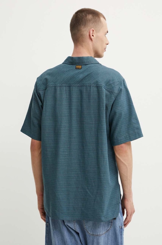 G-Star koszula lniana turkusowy D24299.D533