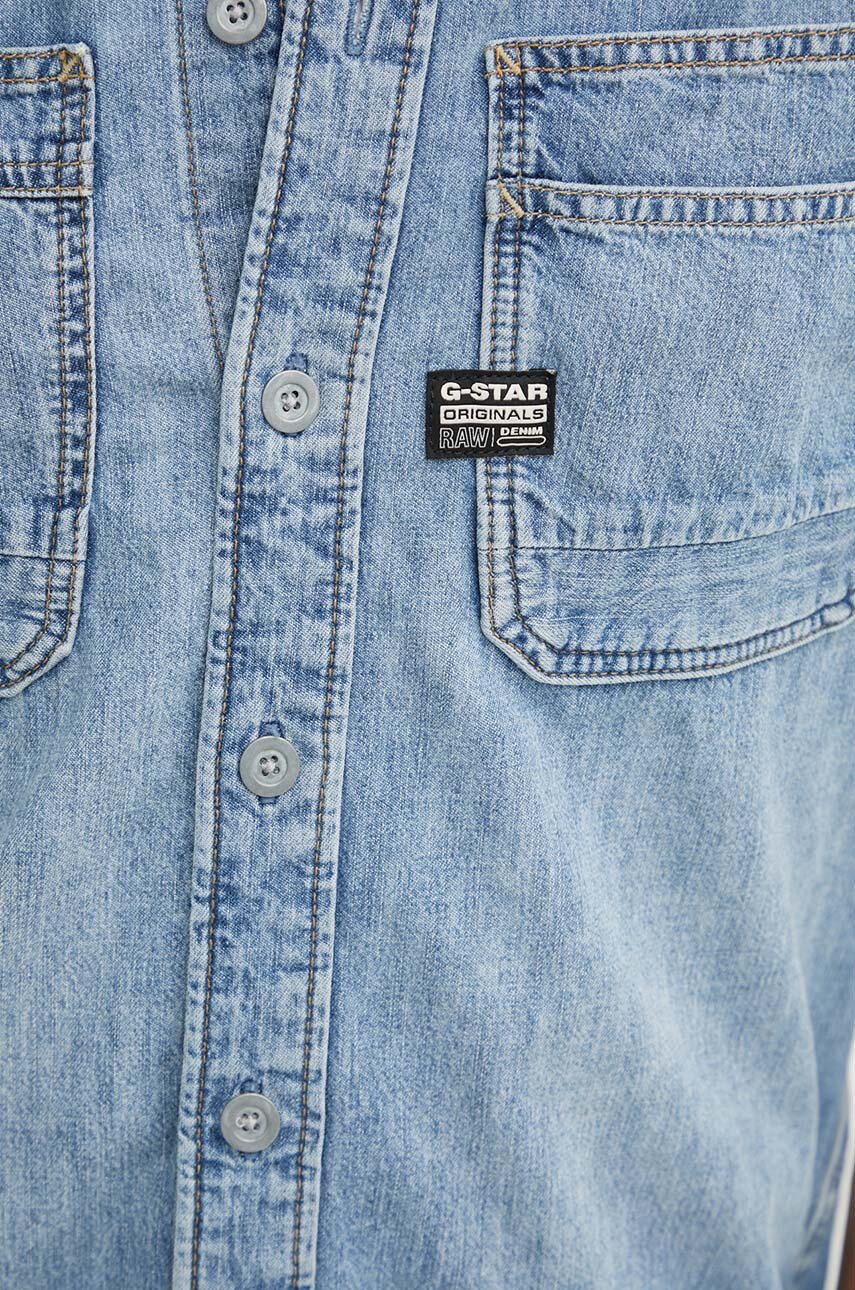 G-Star Raw koszula jeansowa D24602.D539 niebieski