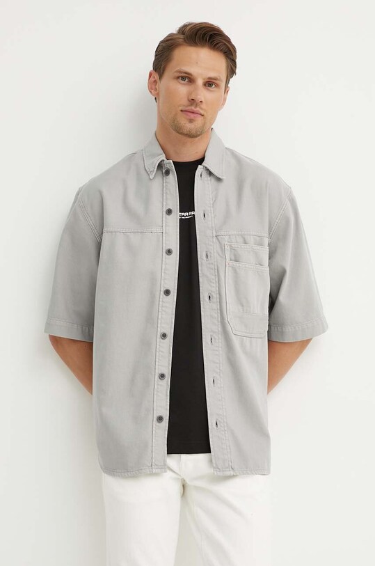 G-Star cămașă din denim gri D24603.D551