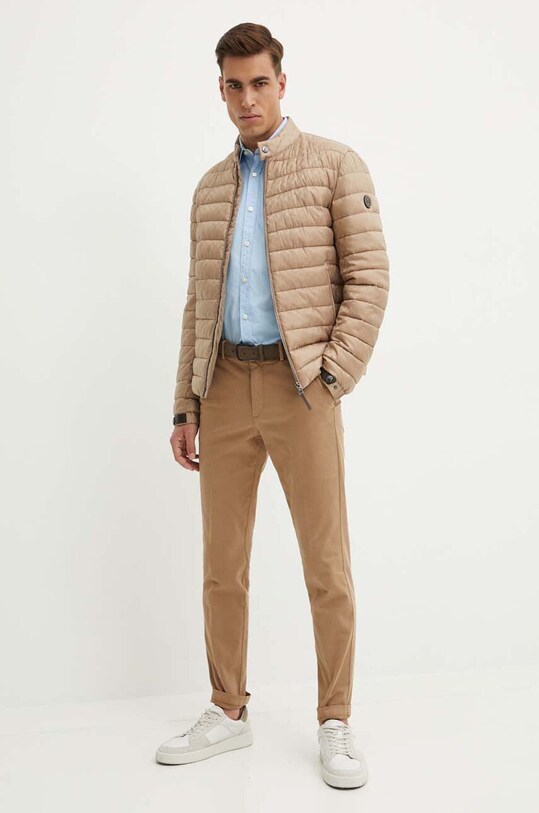 Odzież BOSS Orange koszula bawełniana 50518304 niebieski