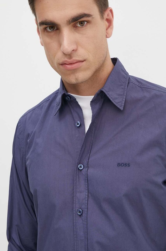 Bavlněná košile Boss Orange 50518304 námořnická modř