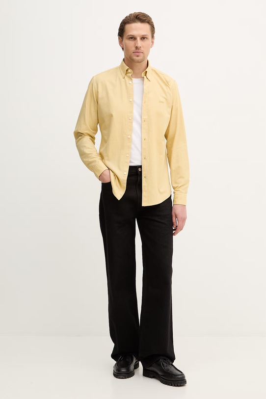 BOSS Orange koszula bawełniana 50519707 żółty AA00