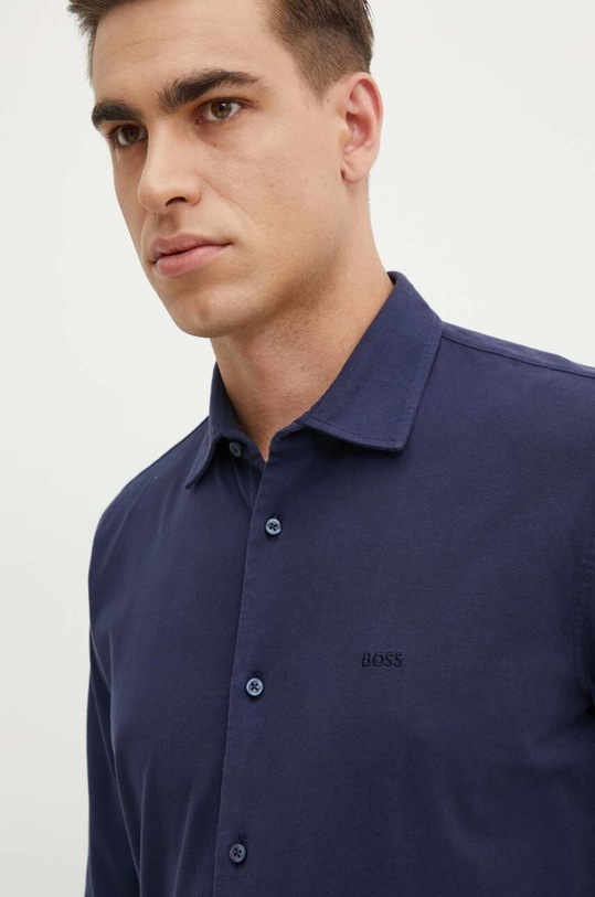 Boss Orange camasa din bumbac 50519746 bleumarin
