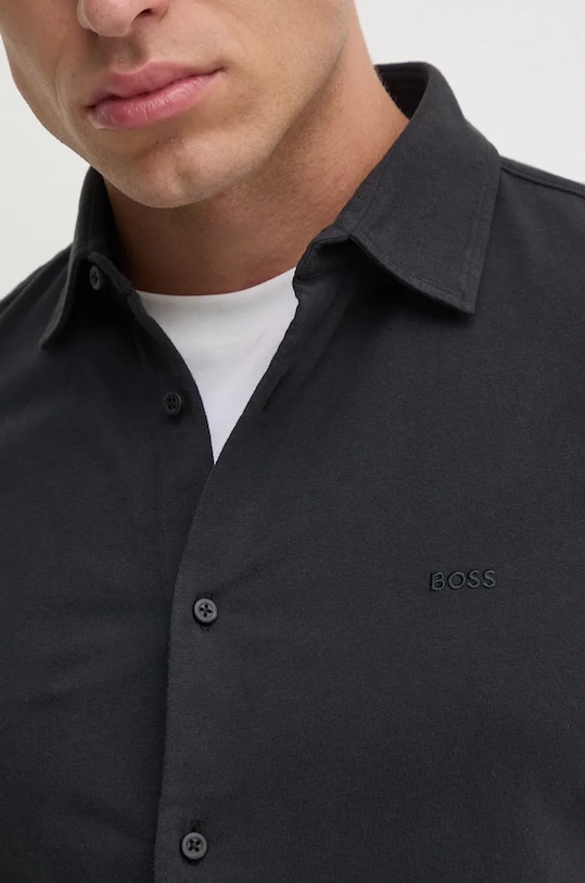 Boss Orange camasa din bumbac 50519746 negru AW24