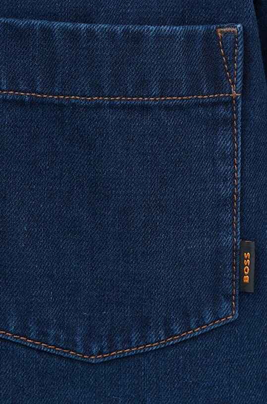 Джинсова сорочка Boss Orange 50520967 темно-синій AW24