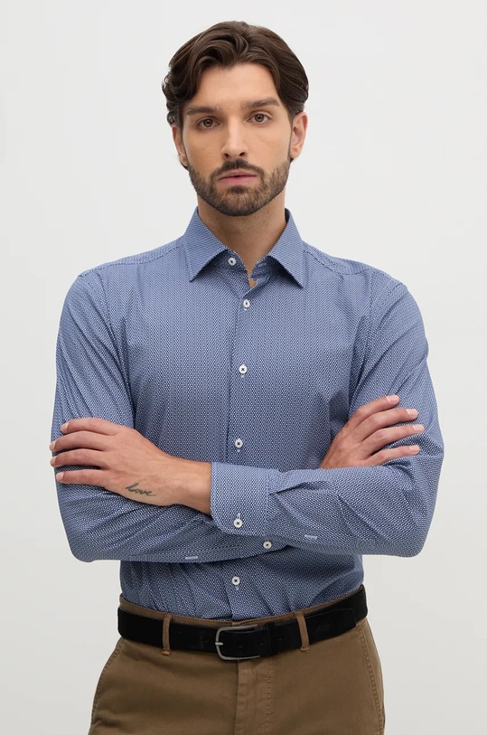 BOSS camasa lung bleumarin 50519830