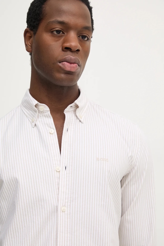 Бавовняна сорочка BOSS білий 50520275