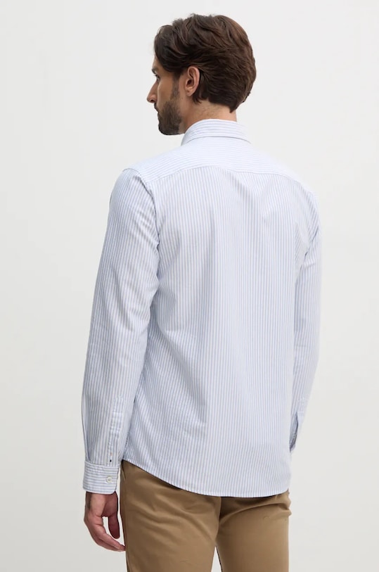 Хлопковая рубашка BOSS голубой 50520275