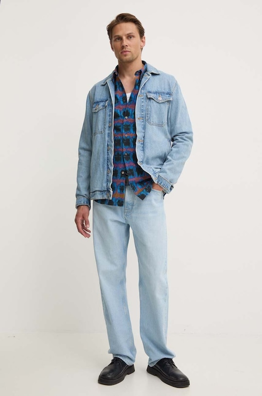 Одяг Бавовняна сорочка PS Paul Smith M2R.149T.N22104 темно-синій