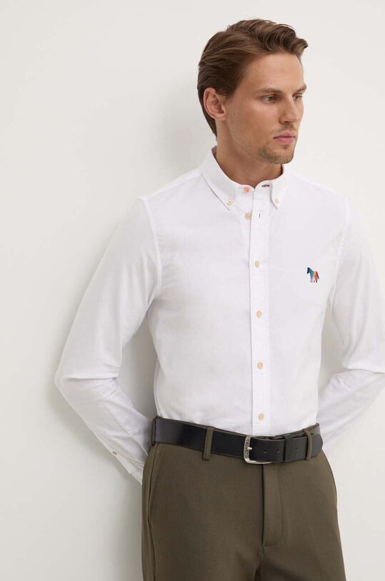 PS Paul Smith koszula bawełniana bawełna biały M2R.599R.N21846