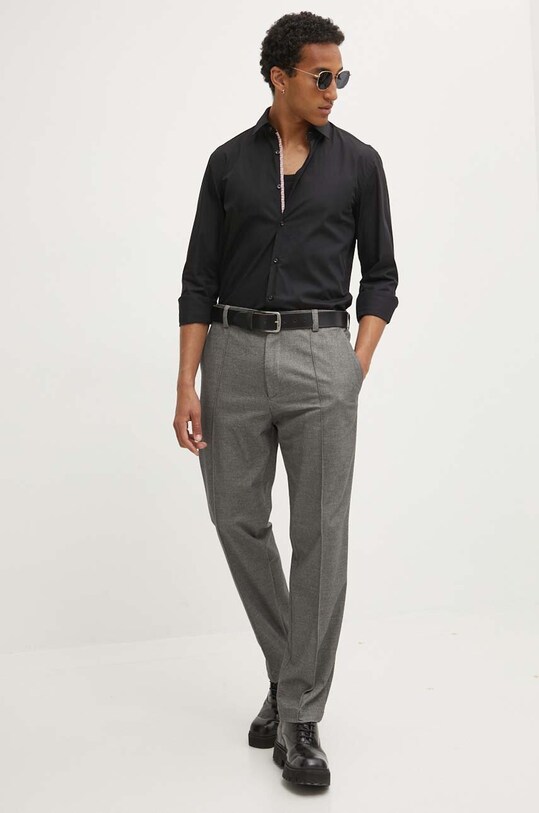 HUGO camasa din bumbac 50519819 negru AW24