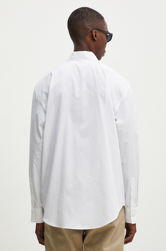 Одежда Хлопковая рубашка MSGM 3740ME02.247505 белый