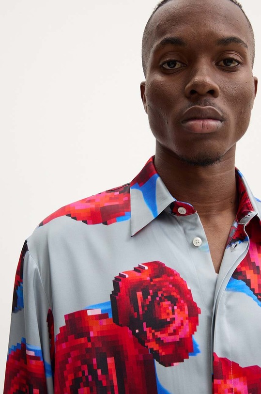 MSGM koszula 3740ME11.247552 szary AW24