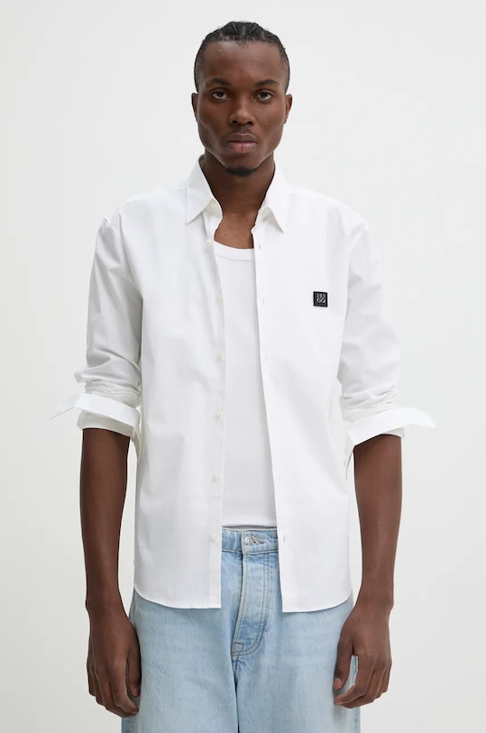 HUGO camasa lung alb 50505315