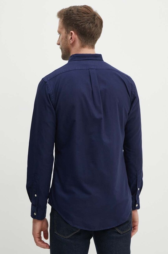 Bavlnená košeľa Polo Ralph Lauren tmavomodrá 710767828