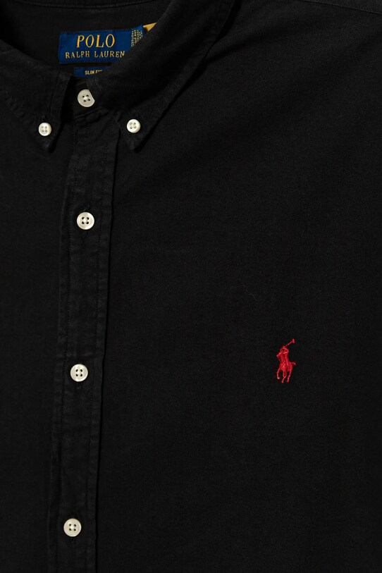 Одежда Хлопковая рубашка Polo Ralph Lauren 710767828 чёрный