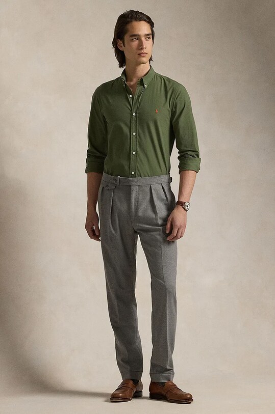 Abbigliamento Polo Ralph Lauren camicia 710929348 verde