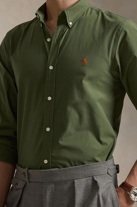 Polo Ralph Lauren camicia verde 710929348