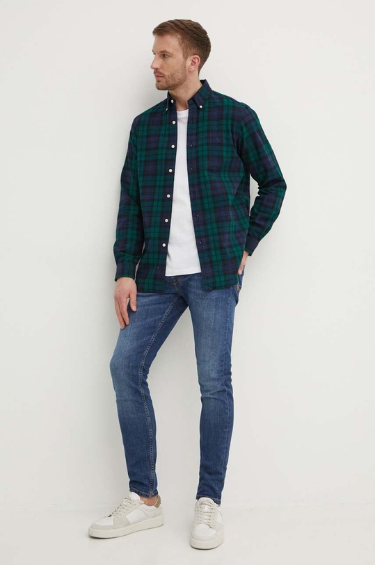 Oblečenie Bavlnená košeľa Polo Ralph Lauren 710942745 tmavomodrá