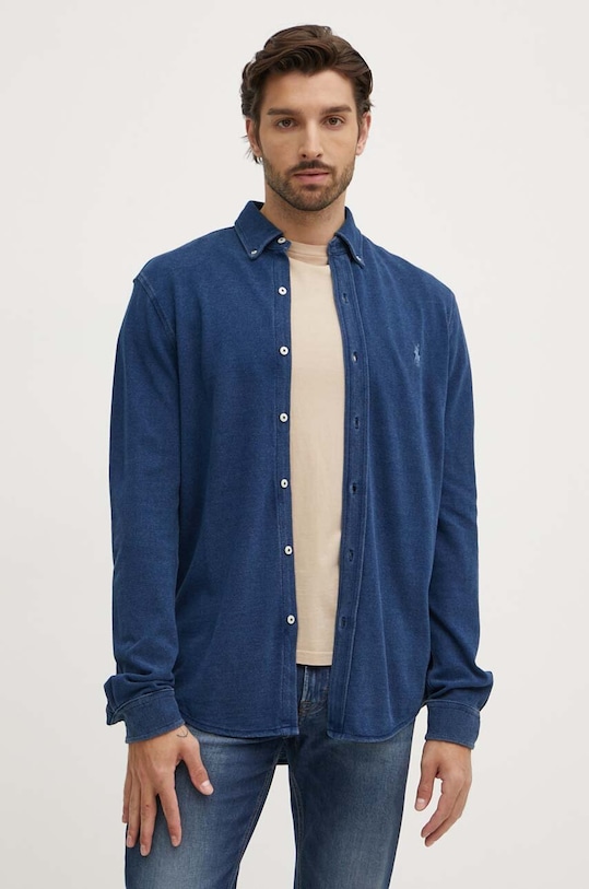 Polo Ralph Lauren camasa din bumbac lung bleumarin 710942864