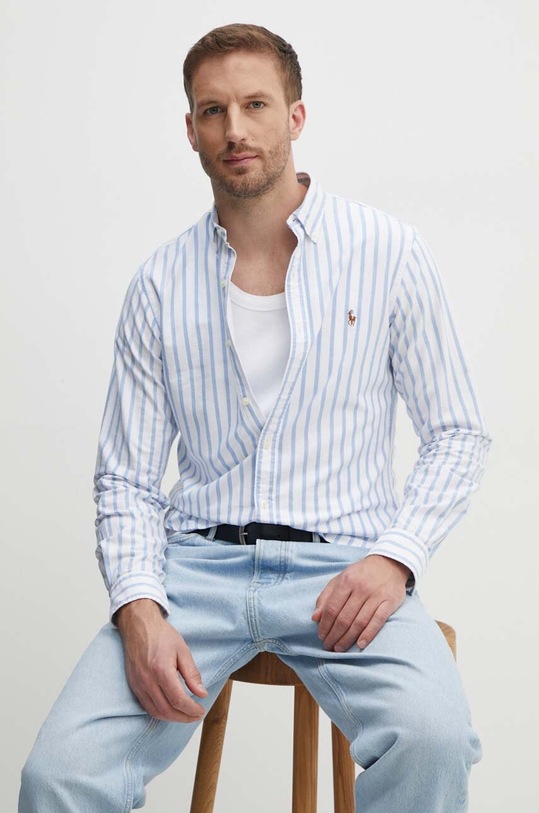 Polo Ralph Lauren koszula bawełniana wzorzyste biały 710944615
