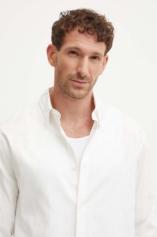 Armani Exchange koszula bawełniana 6DZCL1.ZN5XZ biały