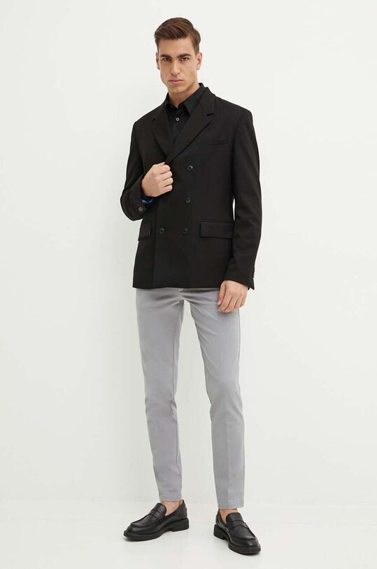 Îmbrăcăminte Armani Exchange camasa din bumbac 6DZCL1.ZN5XZ negru