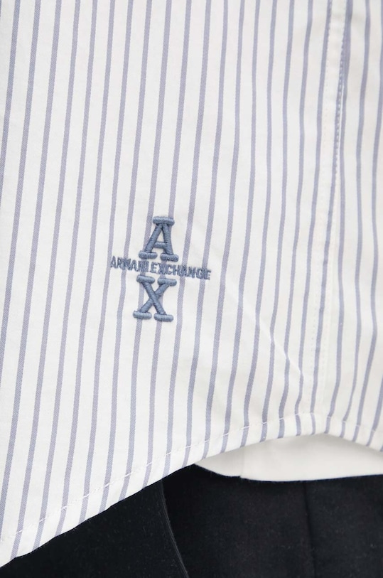 Armani Exchange koszula bawełniana 6DZCL5.ZN5FZ biały AW24
