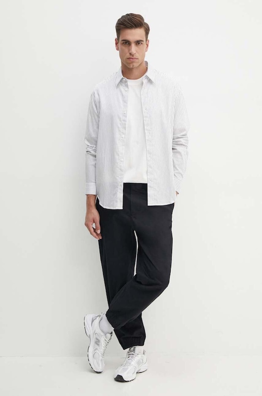 Odzież Armani Exchange koszula bawełniana 6DZCL5.ZN5FZ biały